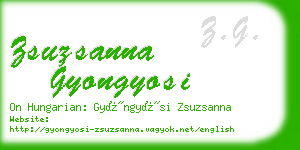 zsuzsanna gyongyosi business card