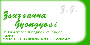 zsuzsanna gyongyosi business card
